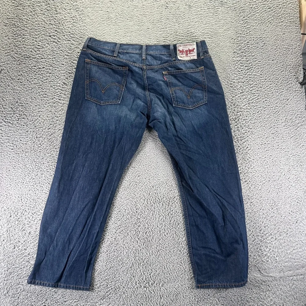 Vintage Levis 514 Jeans Men 40x30 Blue Cotton Straight Slim Workwear Travel